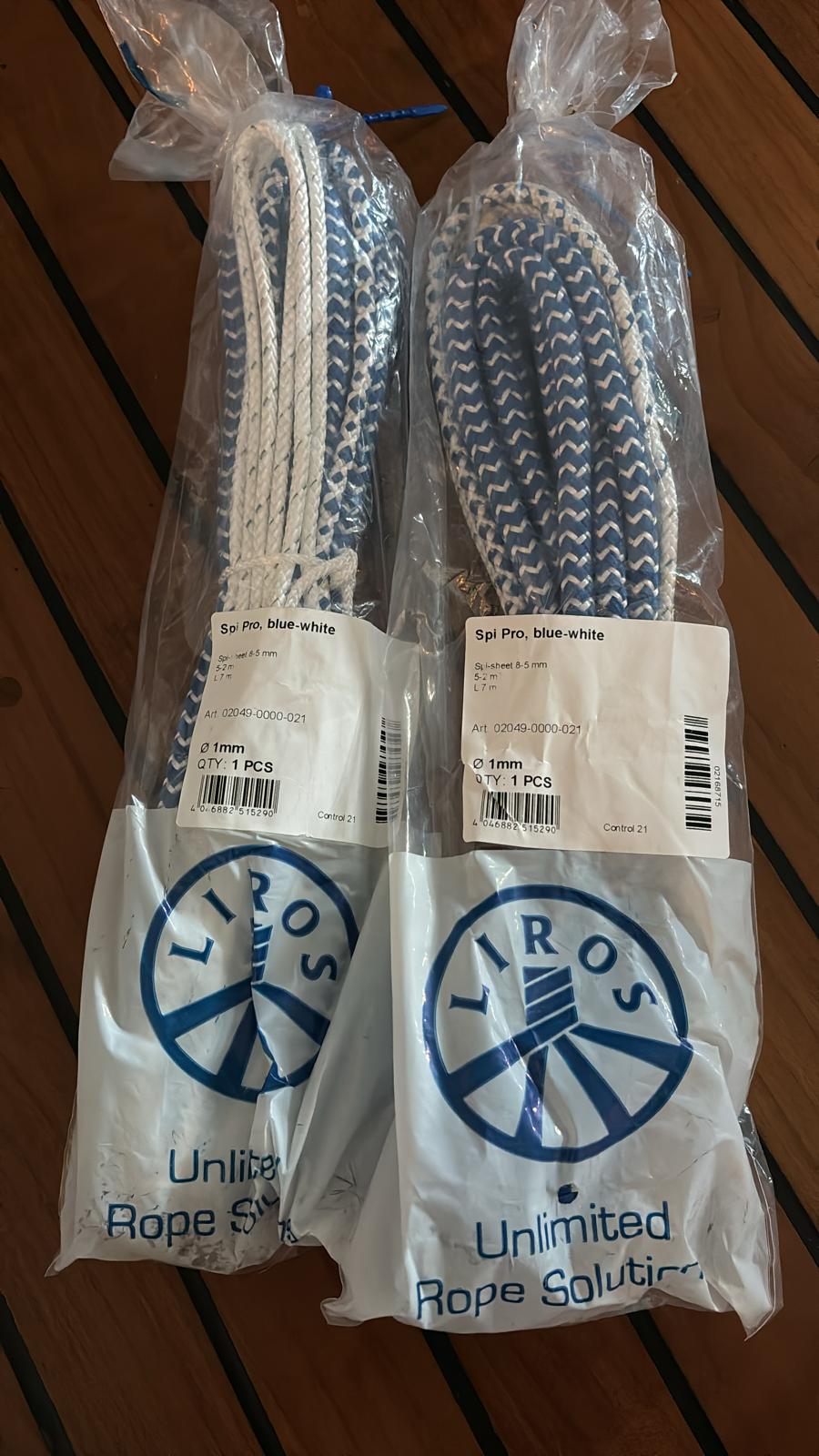 Etchells E22 Tapered Individual Jib Sheets Pair