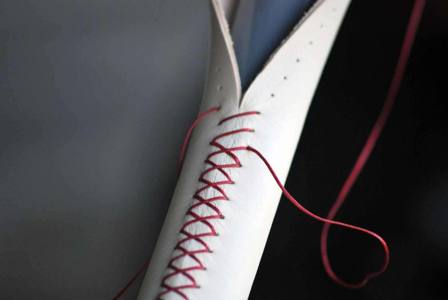 Custom Made Italian Calf Leather Yacht Steering Wheel / Helm Covers for 22mm Wheel Tube