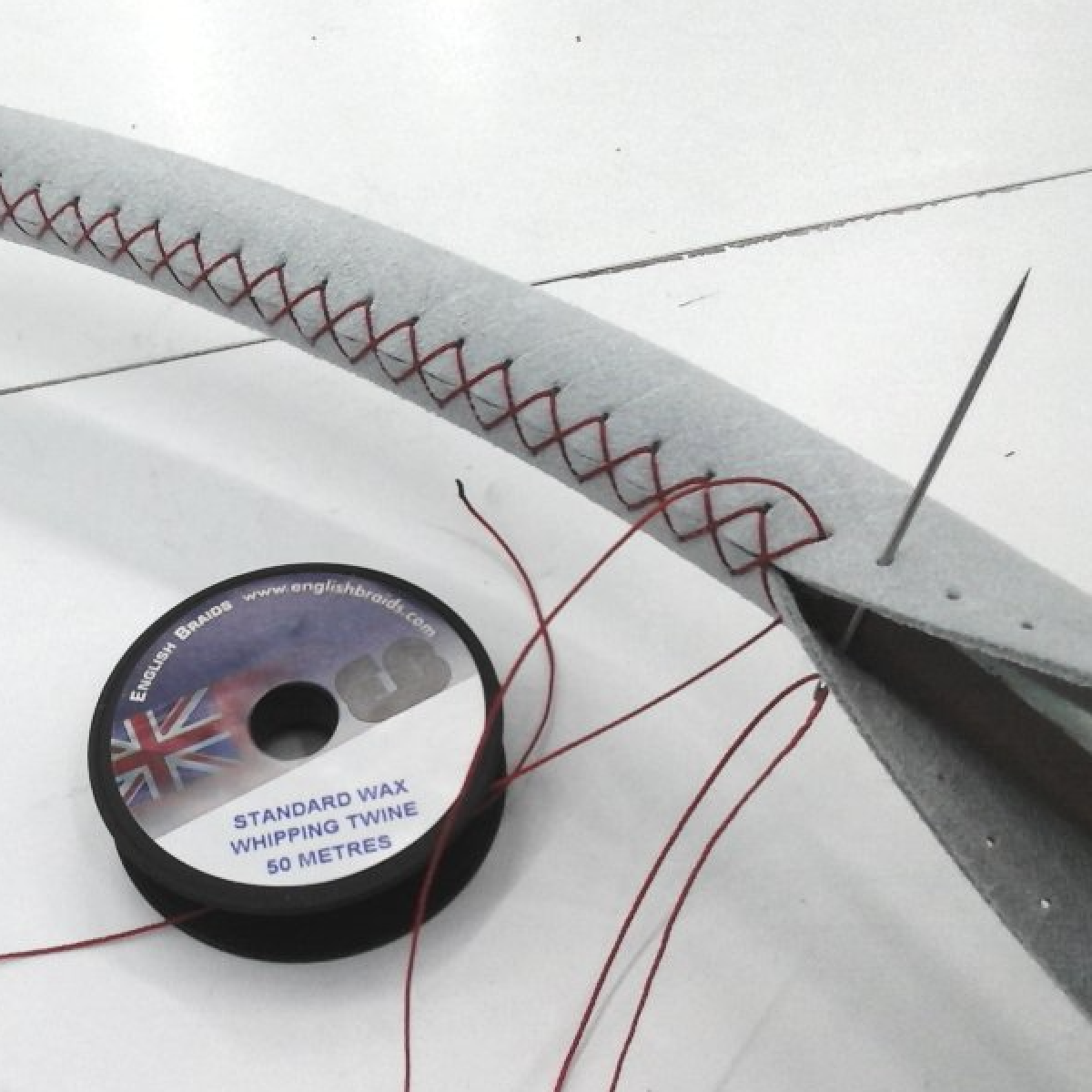 Marine Leather Steering Wheel / Helm Cover