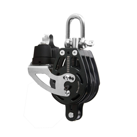 57mm Triple Ratchet Block with Becket and Cam Cleat